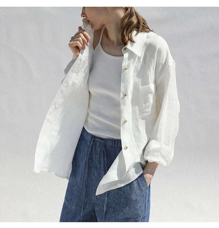 Harper Brooklyn | Oversized Linen Blouse