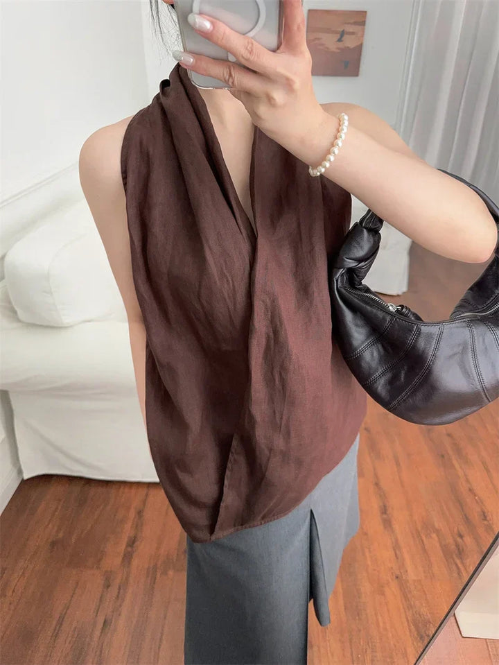 Harper Brooklyn | Drape Linen Vest