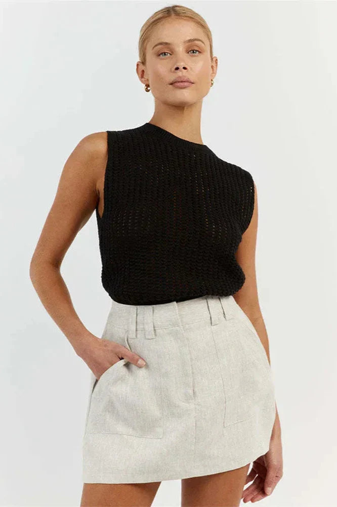 Harper Brooklyn | Hollow Knit Tank