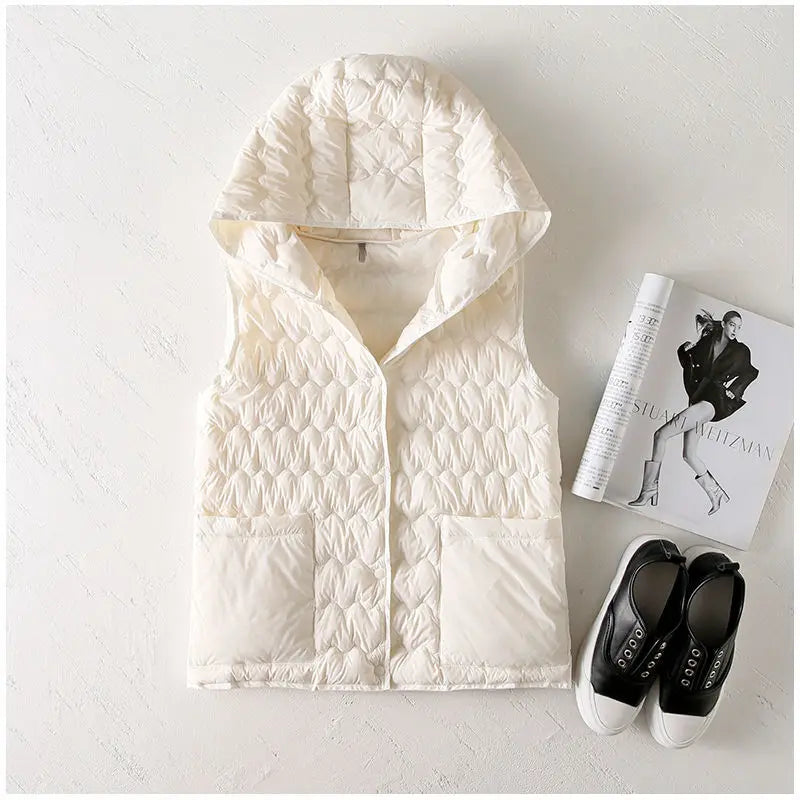 Harper Brooklyn | Puffer Vest in Gold