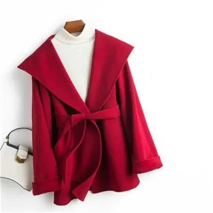 Harper Brooklyn | Long Pointed Coat in Camel Hair