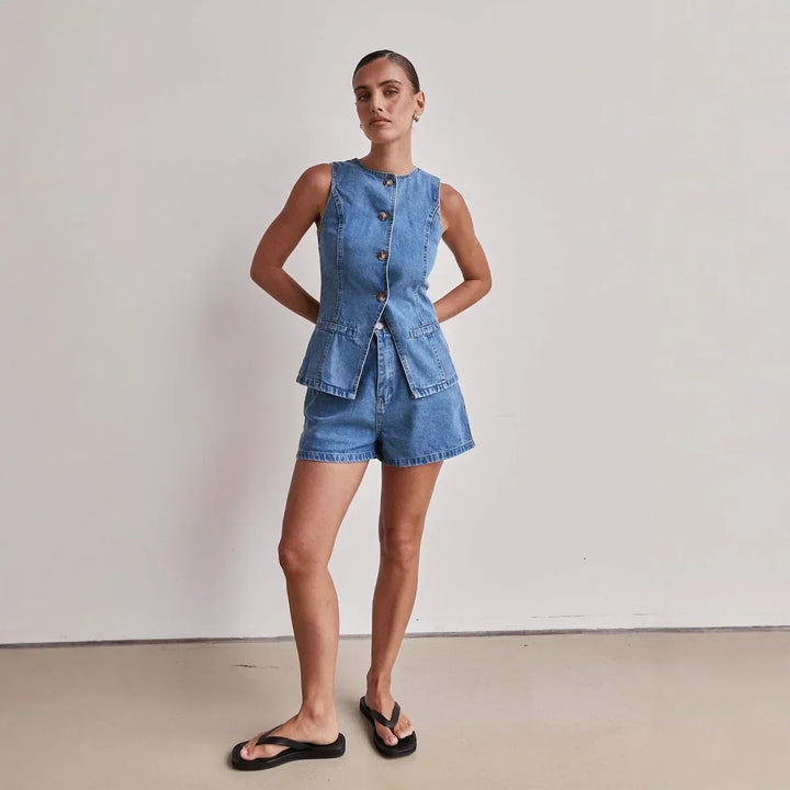 Harper Brooklyn| Denim Set - 100% Cotton