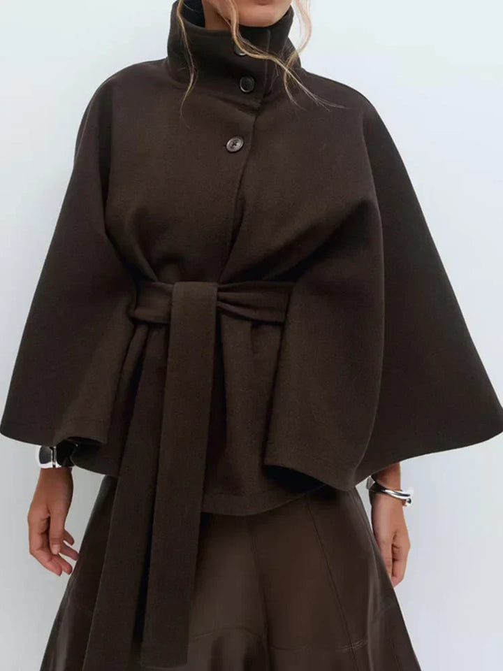 Harper Brooklyn| Wool-Blend Cape Coat