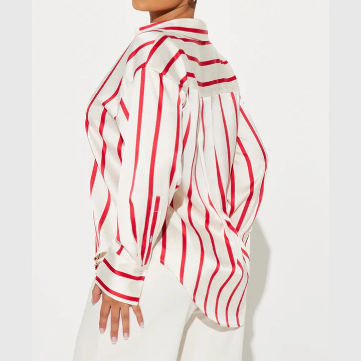 Harper Brooklyn | Satin Stripe Shirt