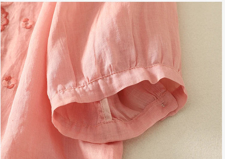 Harper Brooklyn | V-Neck Cotton Blouse