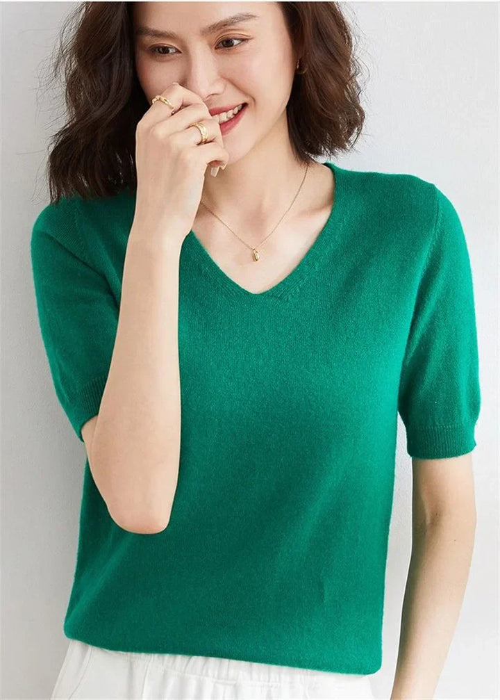 Harper Brooklyn | V-Neck Knit Top
