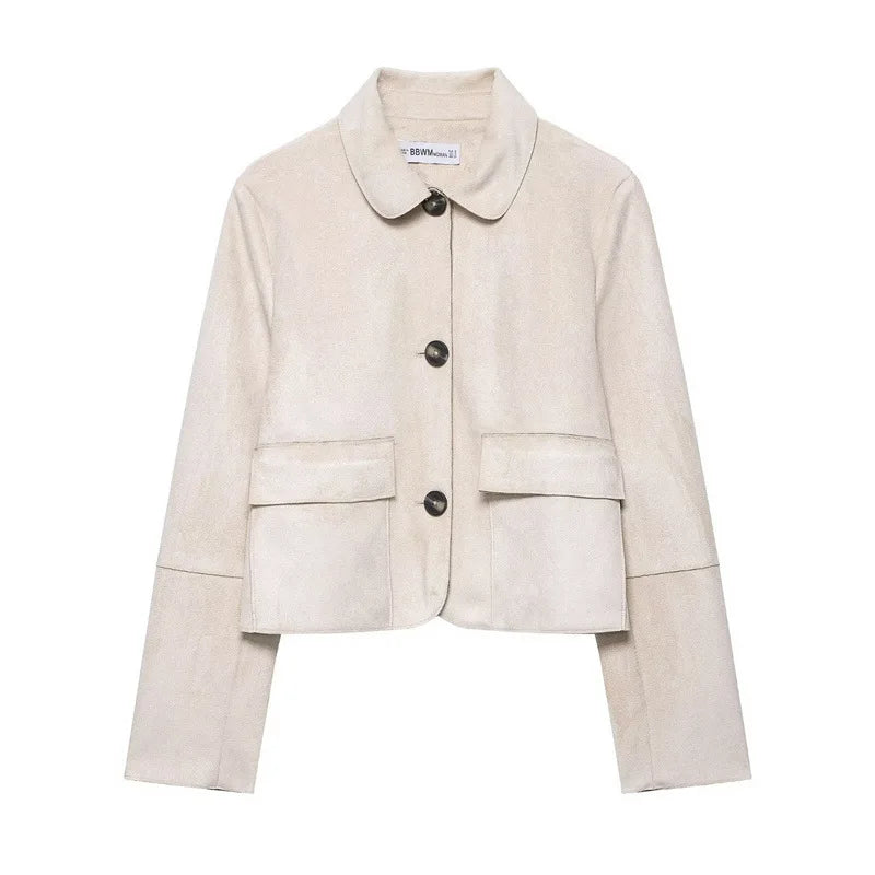 Harper Brooklyn | Suede Cropped Jacket