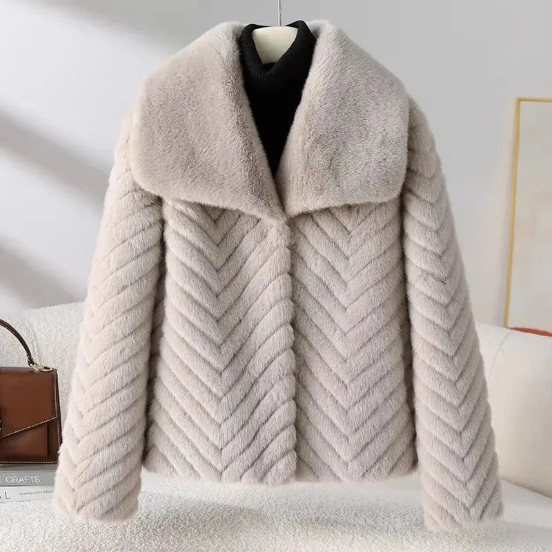 Harper Brooklyn | Faux Mink Jacket
