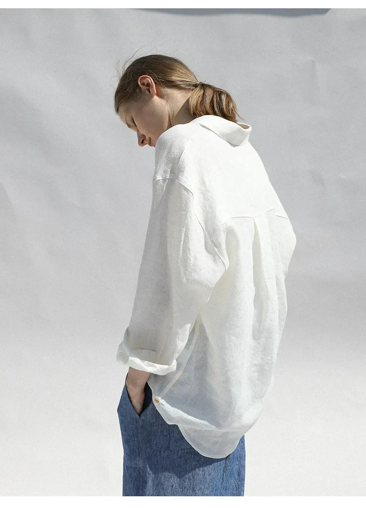 Harper Brooklyn | Oversized Linen Blouse