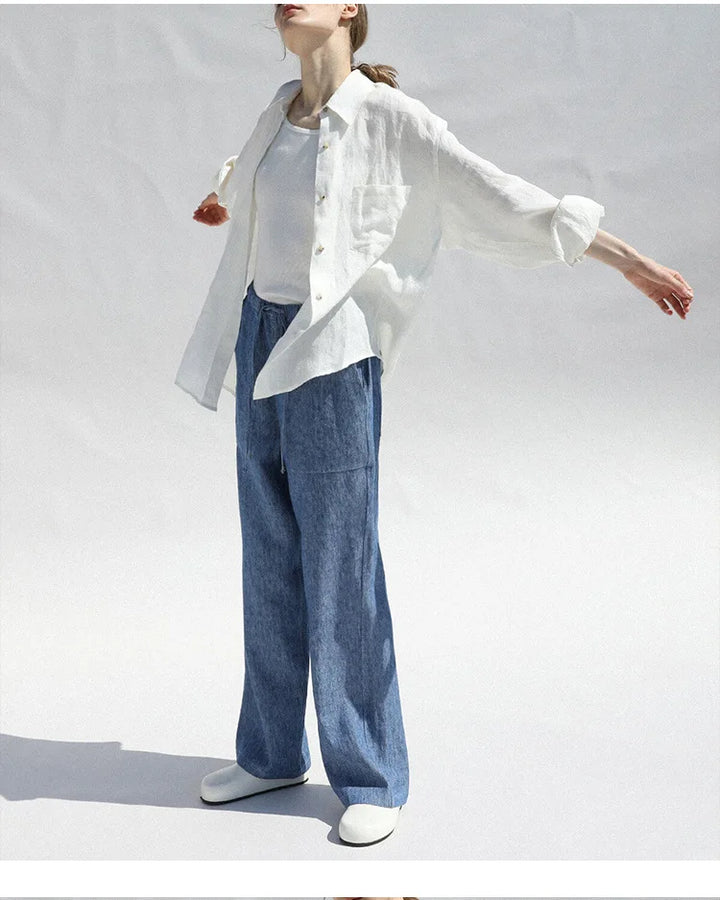 Harper Brooklyn | Oversized Linen Blouse