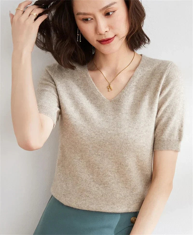 Harper Brooklyn | V-Neck Knit Top