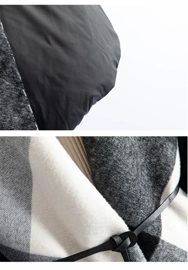 Harper Brooklyn | Down Coat with Wool Panels