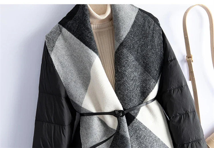 Harper Brooklyn | Down Coat with Wool Panels