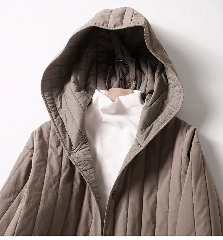Harper Brooklyn | Quilted Hooded Coat