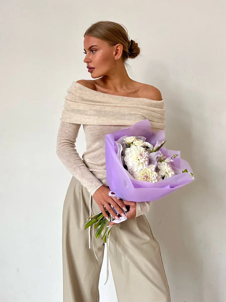 Harper Brooklyn | Off-Shoulder Knit Top