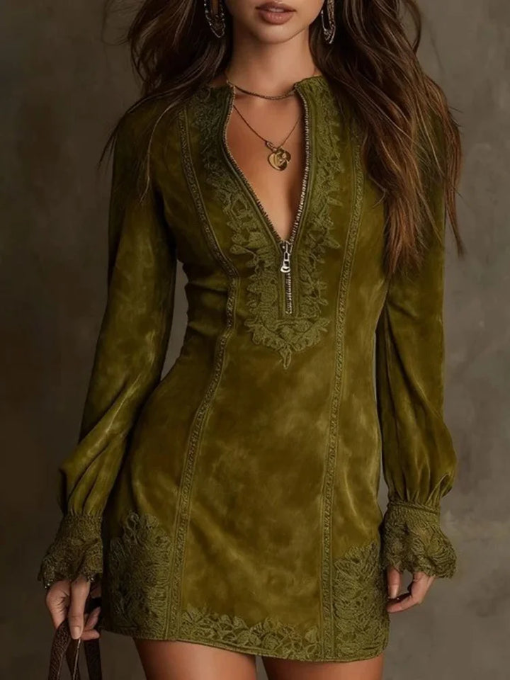 Harper Brooklyn | Short Suede Dress