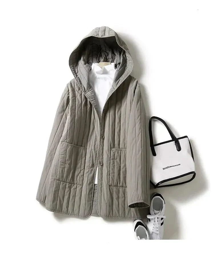 Harper Brooklyn | Quilted Hooded Coat