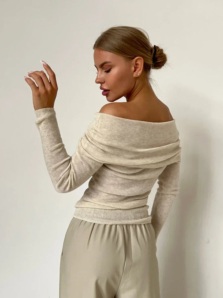 Harper Brooklyn | Off-Shoulder Knit Top