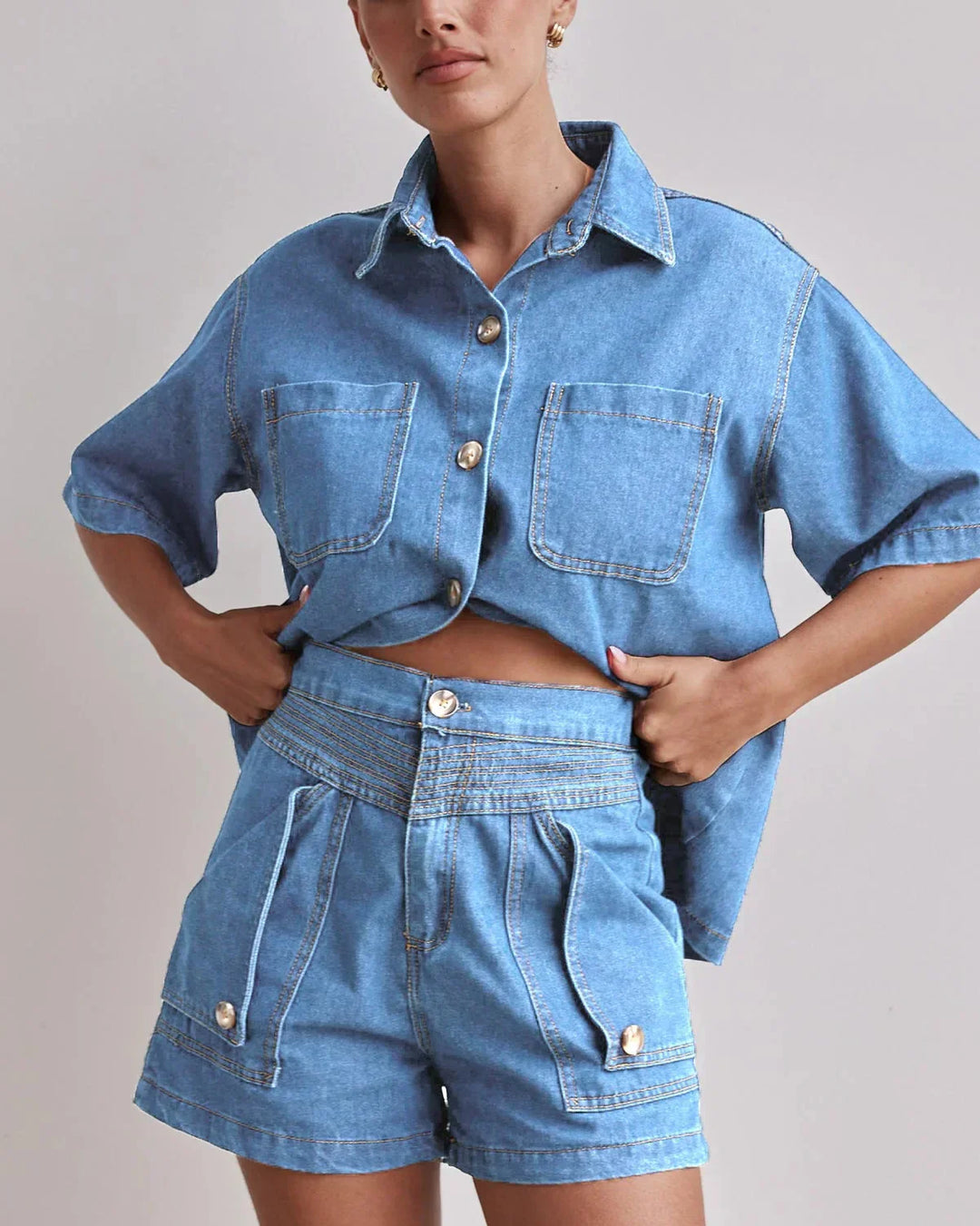 Harper Brooklyn | Denim Set - 100% Cotton
