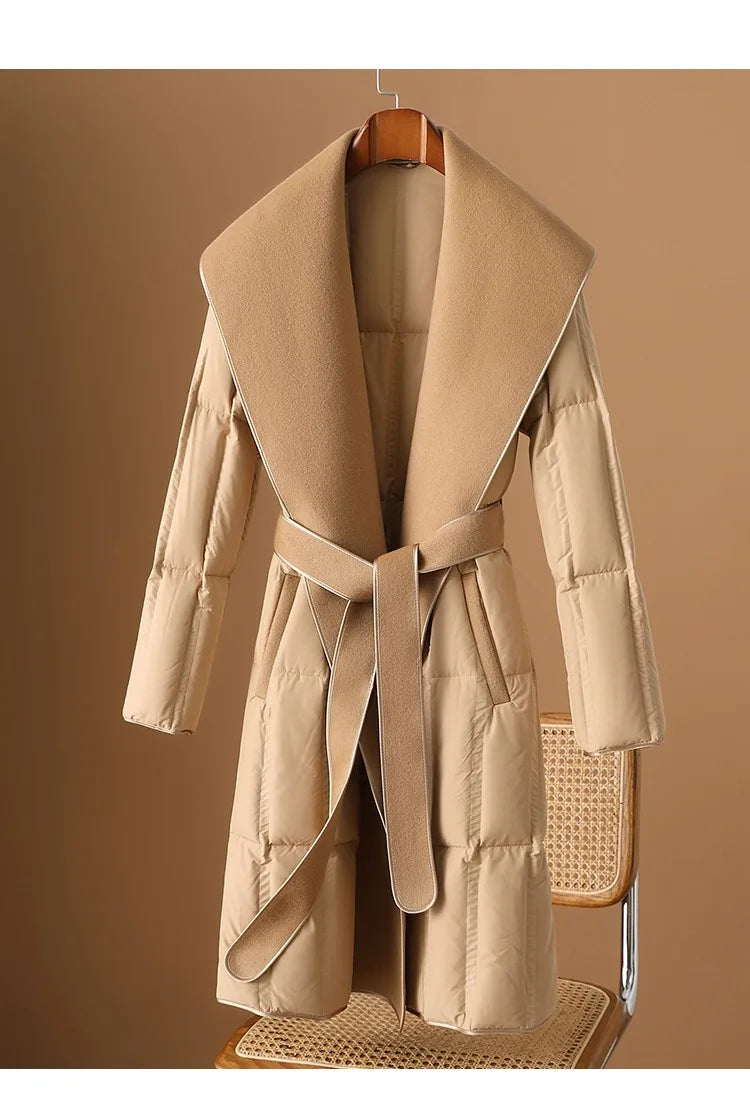 Harper Brooklyn| Down Coat with Wool Collar