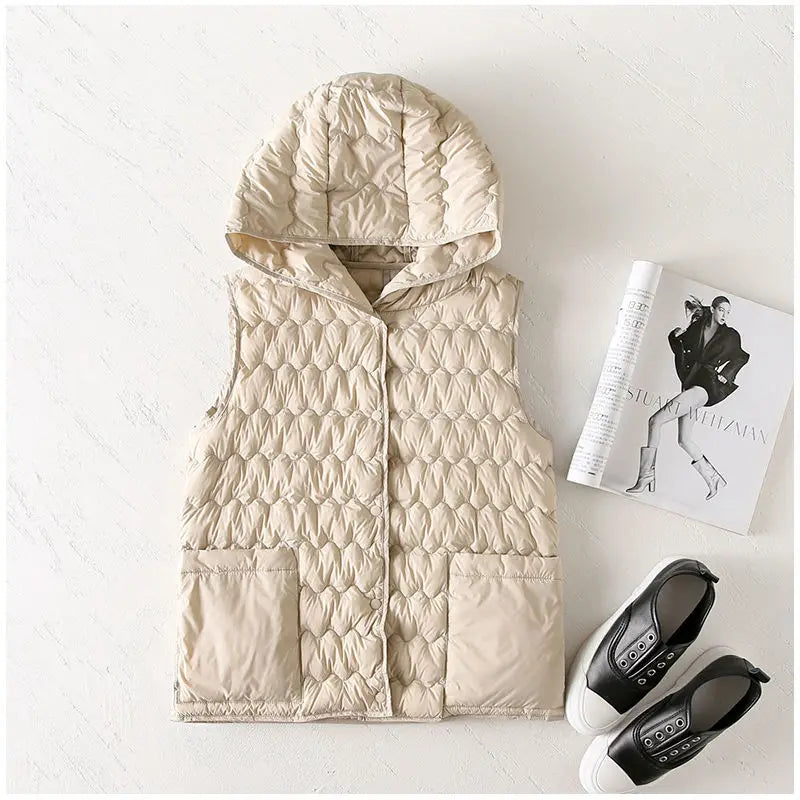 Harper Brooklyn | Puffer Vest in Gold