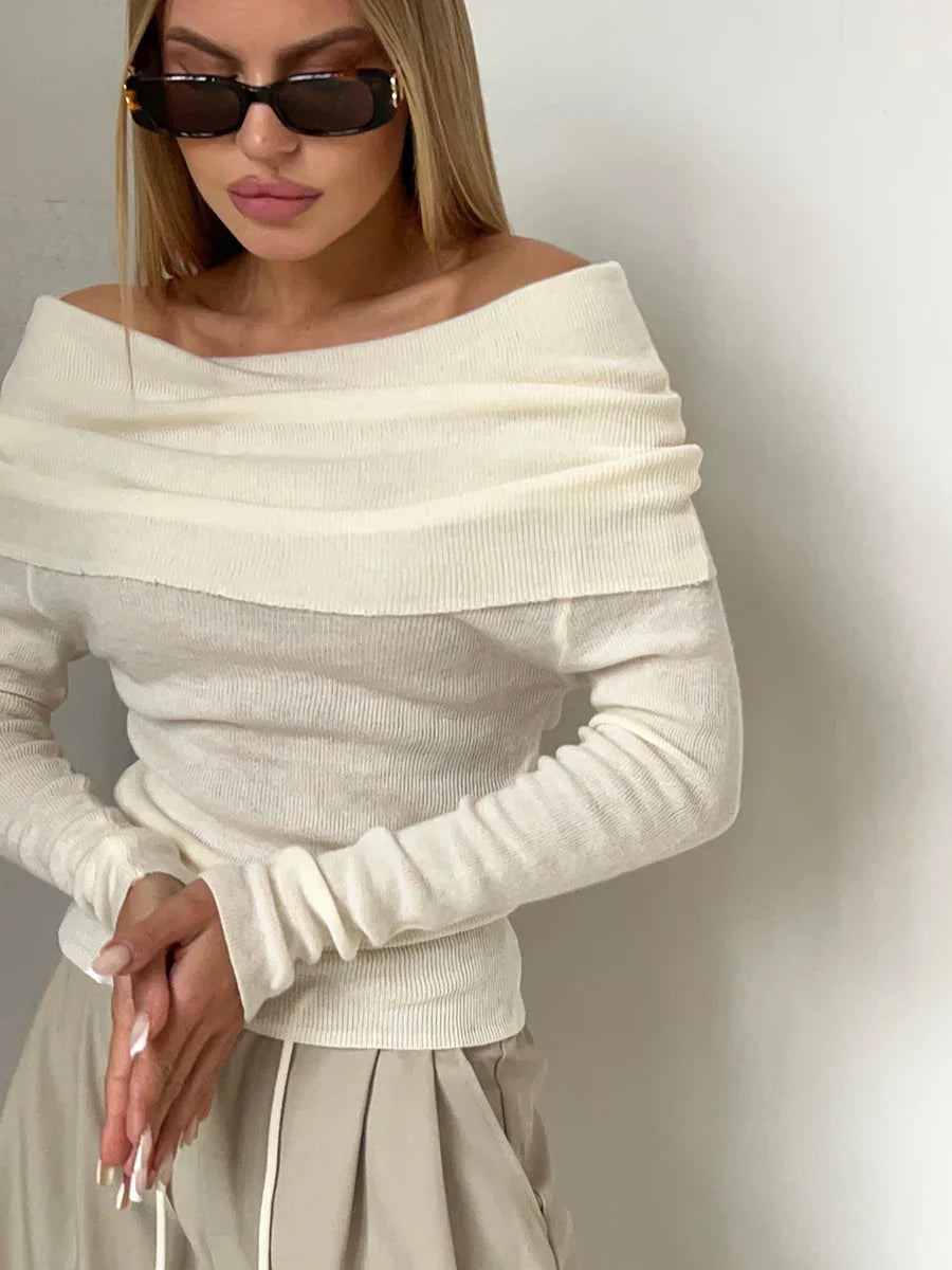 Harper Brooklyn | Off-Shoulder Knit Top