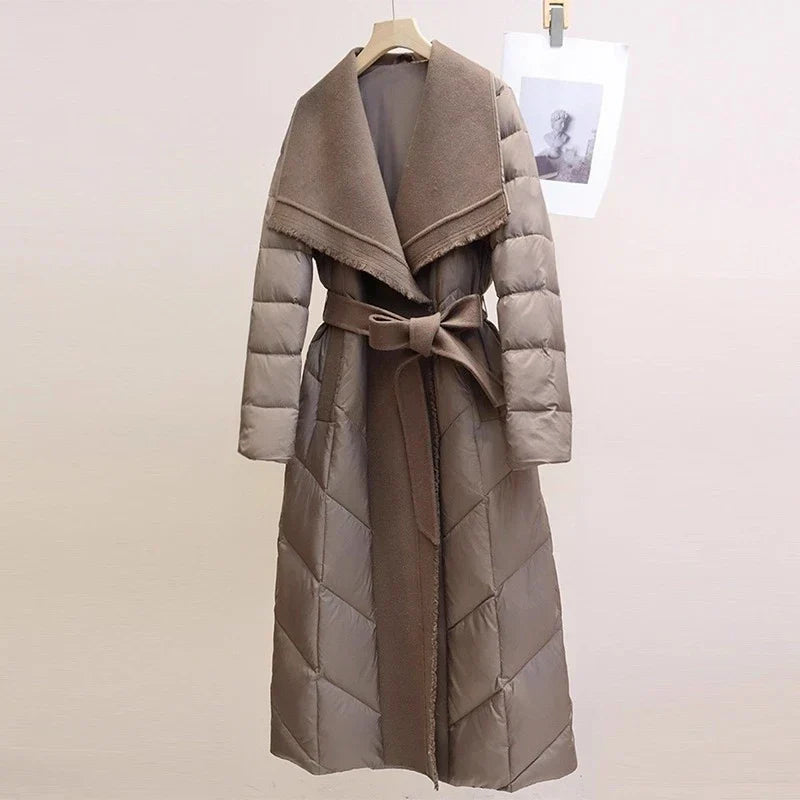 Harper Brooklyn | Down Coat with Wool Trim