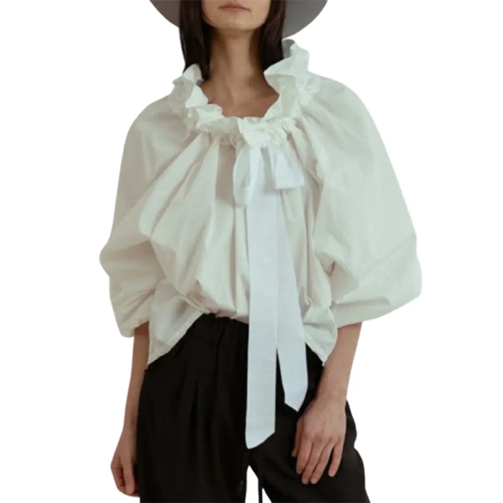Harper Brooklyn | Puffed Cotton Blouse