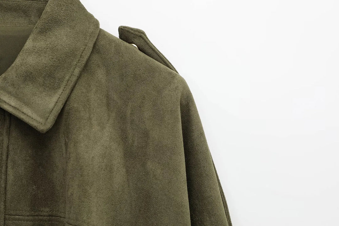 Harper Brooklyn | Women's Suede Bomber