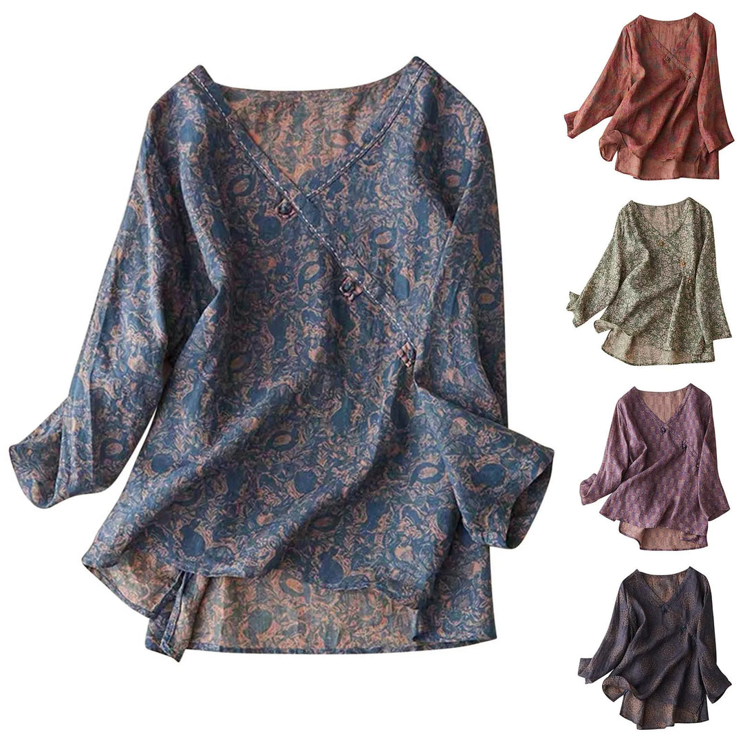 Harper Brooklyn | Crosswrap Linen Blouse