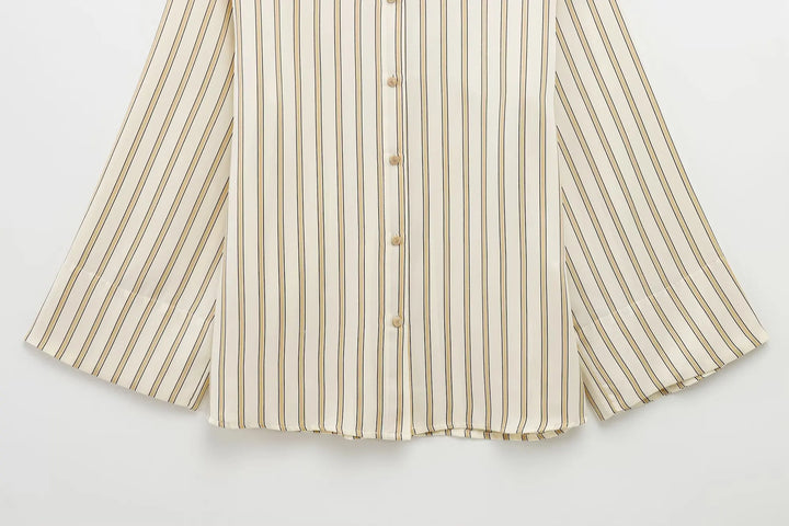 Harper Brooklyn | Striped Button-Up Blouse
