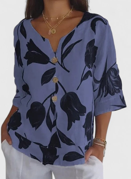 Harper Brooklyn | Floral Print Blouse