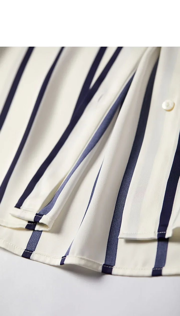 Harper Brooklyn | Satin Blouse | Stripe
