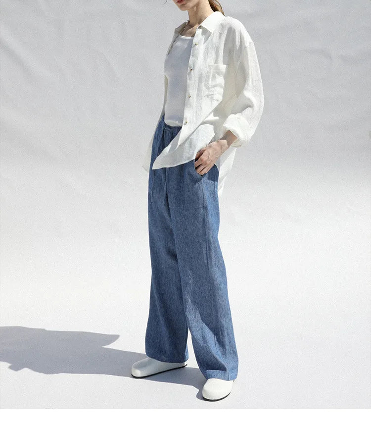 Harper Brooklyn | Oversized Linen Blouse