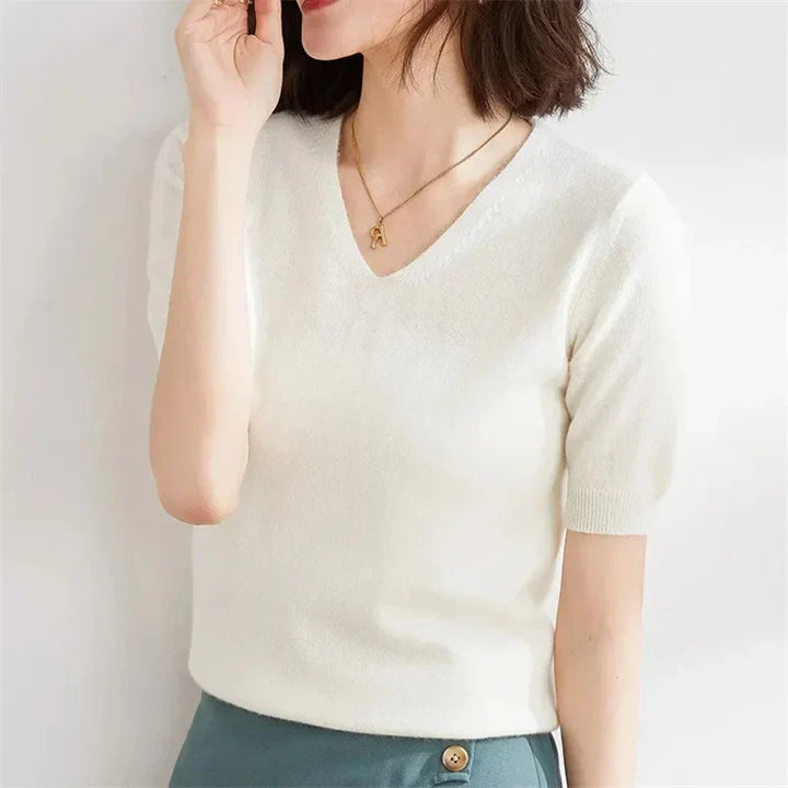 Harper Brooklyn | V-Neck Knit Top