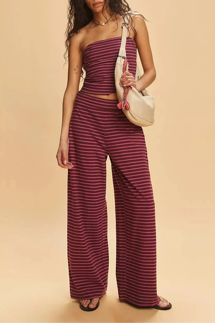 Harper Brooklyn | Linen Striped Set