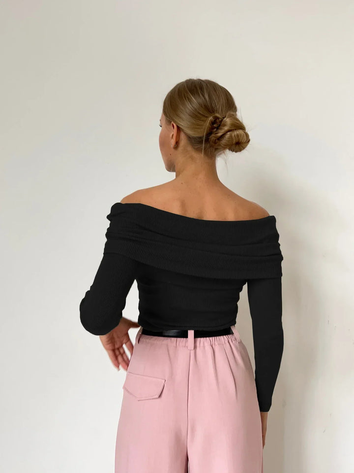 Harper Brooklyn | Off-Shoulder Knit Top