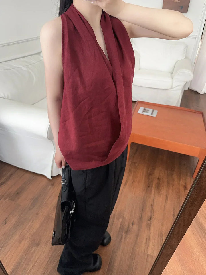 Harper Brooklyn | Drape Linen Vest