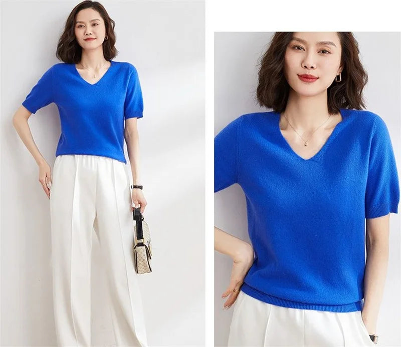 Harper Brooklyn | V-Neck Knit Top