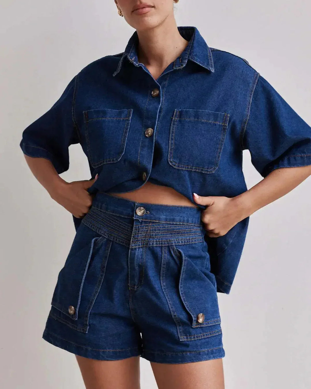 Harper Brooklyn | Denim Set - 100% Cotton