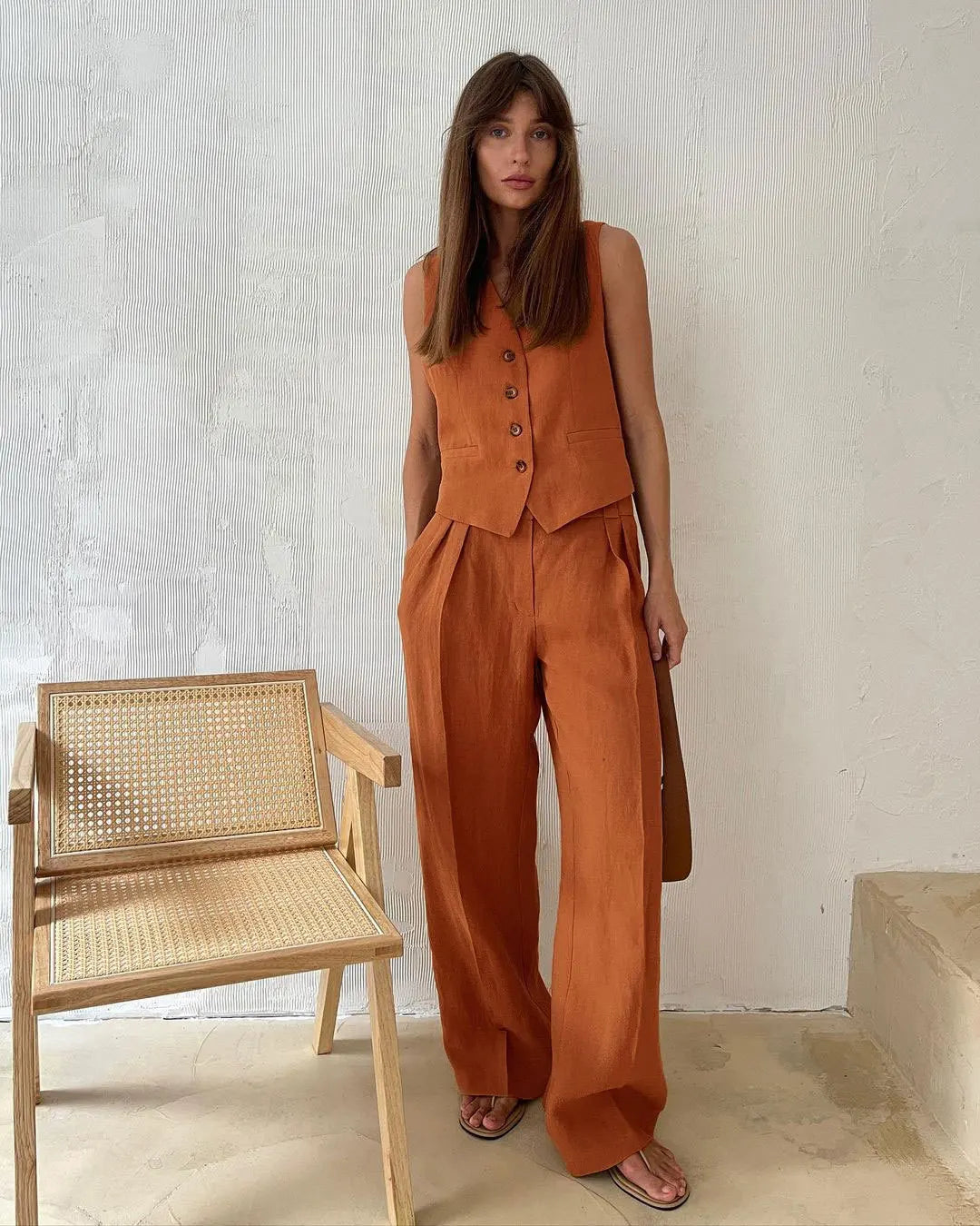 Harper Brooklyn | Linen Trouser Set