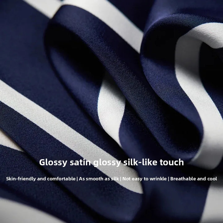 Harper Brooklyn | Satin Blouse | Stripe