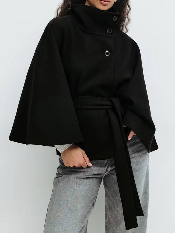 Harper Brooklyn| Wool-Blend Cape Coat