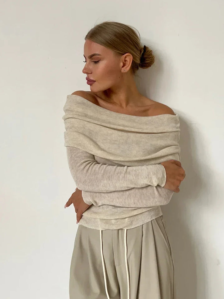 Harper Brooklyn | Off-Shoulder Knit Top