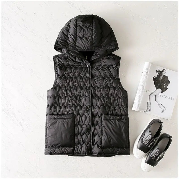 Harper Brooklyn | Puffer Vest in Gold