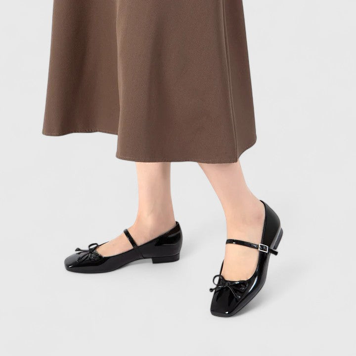 Harper Brooklyn | Orthopedic Square Toe Ballet Flats