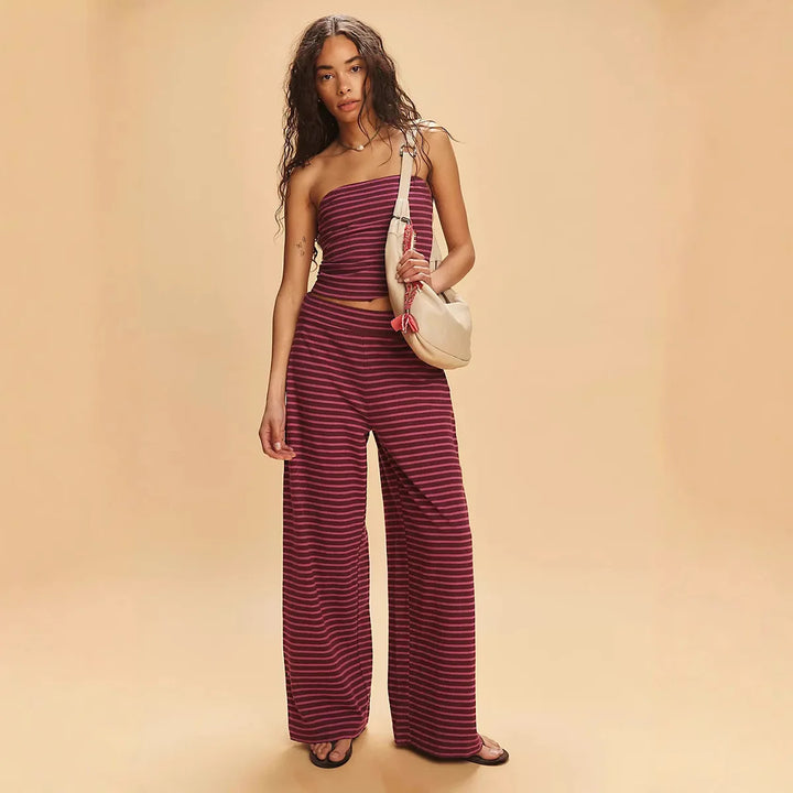Harper Brooklyn | Linen Striped Set