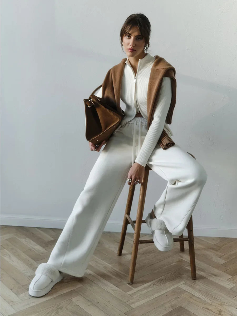 Harper Brooklyn| Cotton Double-Zip Knit
