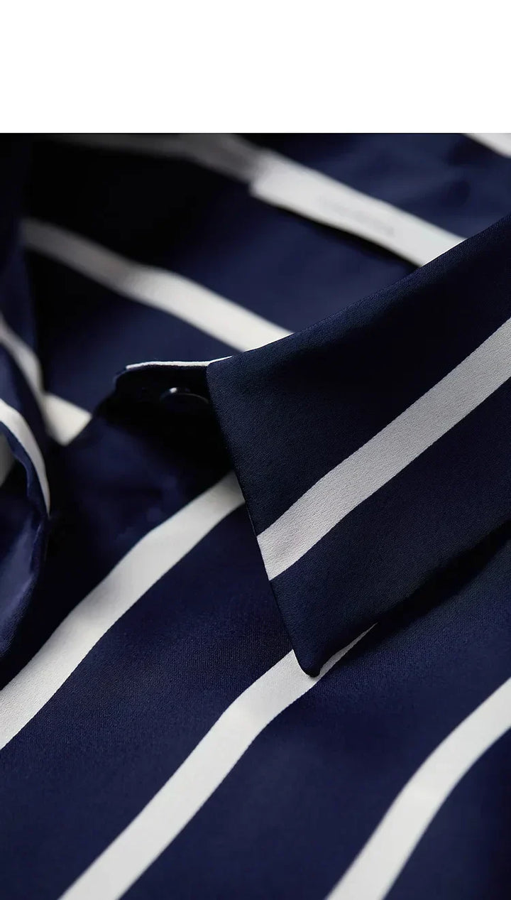 Harper Brooklyn | Satin Blouse | Stripe