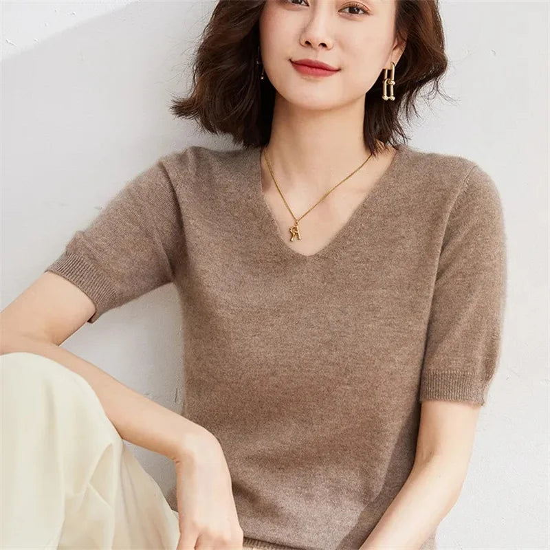 Harper Brooklyn | V-Neck Knit Top